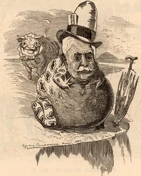 Cartoon of Ferdinand de Lesseps