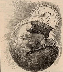 Cartoon of Thomas Brassey