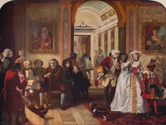 Dr. Johnson in Ante-Room of Lord Chesterfield, 1748, c1915
