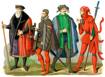 German Costumes, 15th-16th Century, 1849
