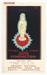 Poster, Victoria and Albert Museum, for London Underground, 1921