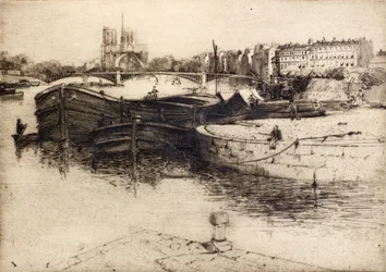 View of Notre Dame from the Seine