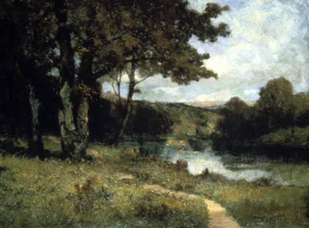 Trees Near a River