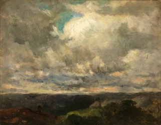 Untitled (landscape, cloudy sky)