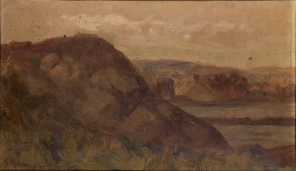 Untitled (landscape with rocks)