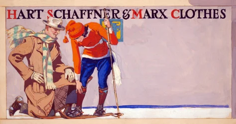 Advertisement for Hart, Schaffner & Marx Clothes, published 1900
