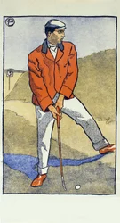 June/July, Detail from 1931 Golfing Calendar