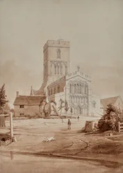 Cathedral and Figure