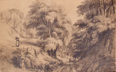 Landscape with Woman and Track