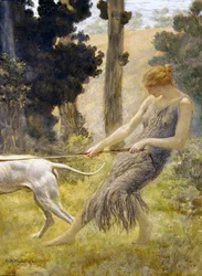 Woman Walking her Dog