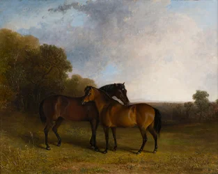 Two Hunters in a Landscape