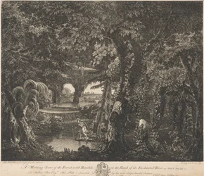 A Morning Scene of the Forest with Rinaldo on the Bank of the Enchanted River