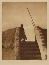 The Kiva Stairs - San Ildefonso