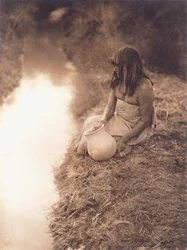 Maricopa Woman at the Stream