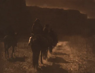 The Vanishing Race - Navaho by Edward S. Curtis, c.1907