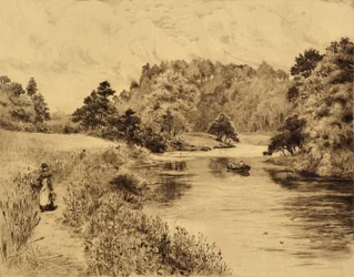 The Wear: The Wear Near Durham, c.1880