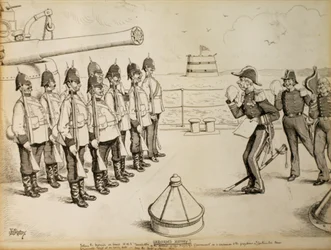 Unrecorded History! Telling to the Marines on board HMS Taradiddle the determination of Her Majesty
