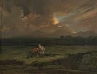 A Soldier and his Wife and Child in a Stormy Landscape