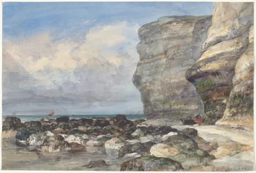 The Rocky Beach and Cliffs at Fécamp