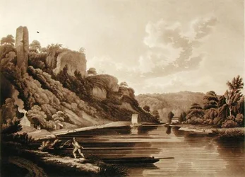 View of the New Weir on the River Wye, plate 11 from Views of the River Wye, engraved by F. Jukes, 1800