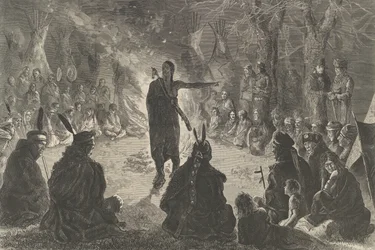 Around the Council Fire, The Young Brave