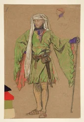 Bushy, Costume Sketch for King Richard II