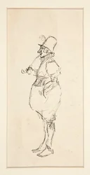 Cartoon of a man in pantaloons