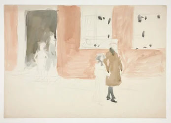 Couple Taking a Stroll - (Unidentified Illustration)