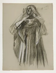 Figure study for the Infant Galahad, from The Quest of the Holy Grail