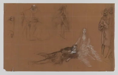Hamlet - Cartoons for the Painting. Act II, Scene 2