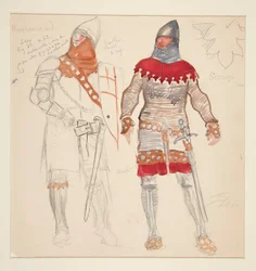 Northumberland Men, Costume Sketch for Henry Irving