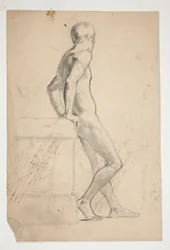 Nude Male Figure Study, Life Class
