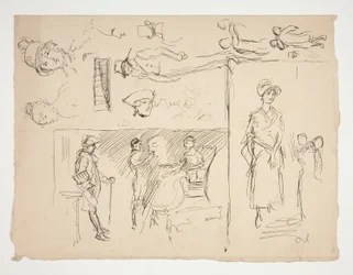 Sheet of Figure Studies