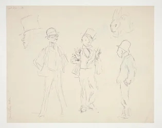 Sheet of Sketches of Figures