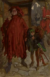 Sir John Falstaff with His Page, King Henry IV, Part II, Act I, Scene II