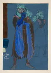Six Piers of Exton, Costume Sketch for Henry Irving