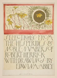 Sketch for an illustration for Selections from the Poetry of Robert Herrick