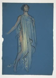 Sketch of a woman - costume study for a play?