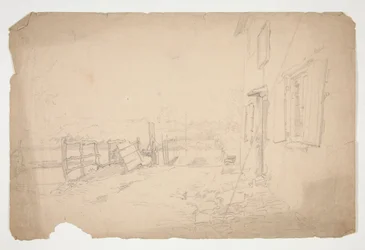 Sketch of an Exterior of a Country House