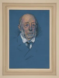 Study. Elderly man for coronation