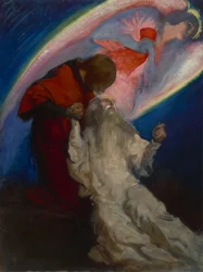Study for Amfortas Released by Galahad in The Quest and Achievement of the Holy Grail, c.1893-1901