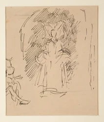Study for Priest and the Great Lady