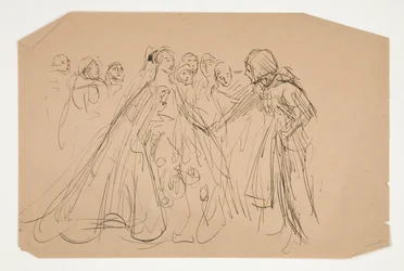 Study for The Quest of the Holy Grail (series of fifteen paintings for the Boston Public Library, completed in 1901)