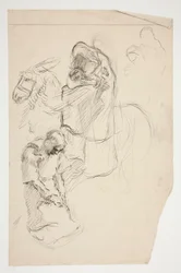 Study for The Quest of the Holy Grail (series of fifteen paintings for the Boston Public Library, completed in 1901)