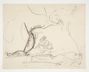 Study for The Quest of the Holy Grail (series of fifteen paintings for the Boston Public Library, completed in 1901)