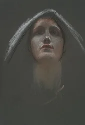 Study for figure of Religion rondel in the rotunda of the state capitol building in Harrisburg, Pennsylvania