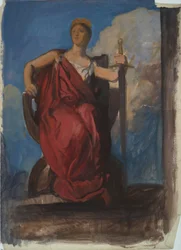 Study for figure of The Genius of Pennsylvania