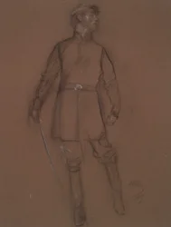 Study for the figure of a Civil War General