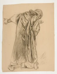 Study of Sir Galahad, for One of the Murals from The Quest of the Holy Grail (a Series of Fifteen Paintings for the Boston Public Library, Completed in 1901)