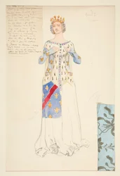 The Queen, Costume Sketch for King Richard II
